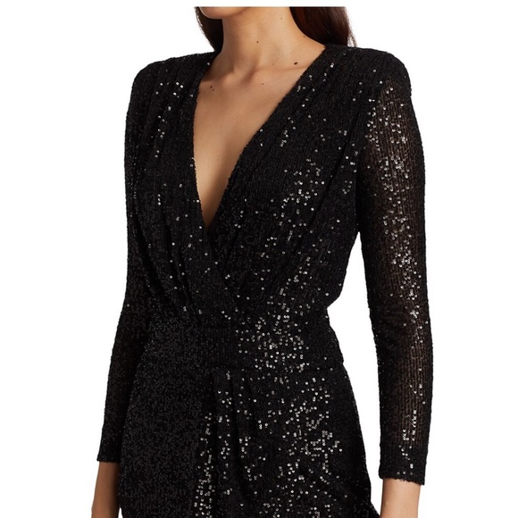 Ramy Brook Becky dress sequin black perfect - Picture 9 of 11
